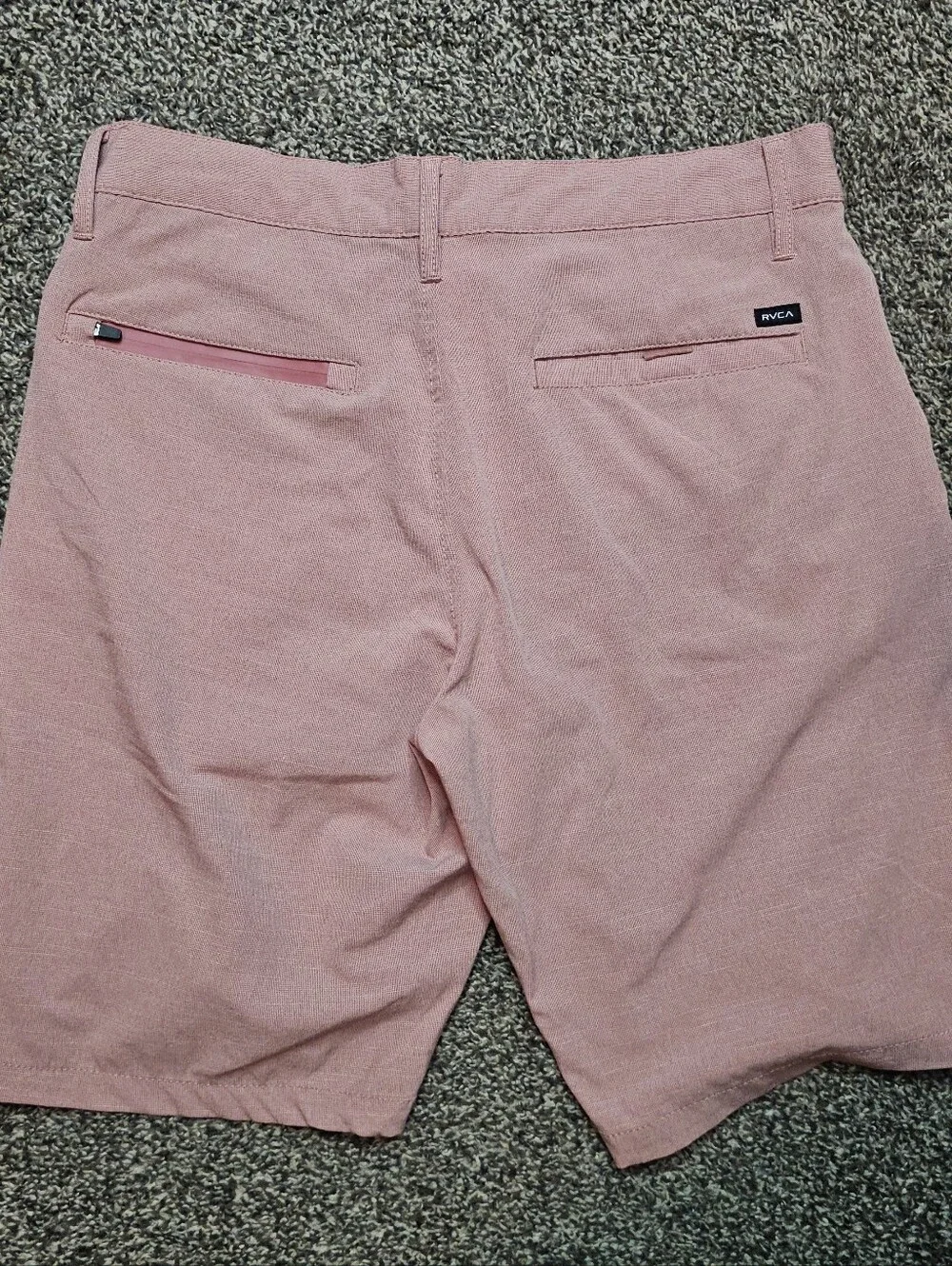 RVCA Men’s Pink Chino Shorts Size 31